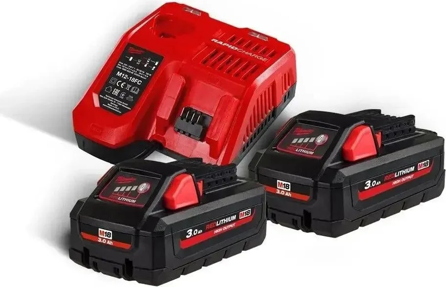 Milwaukee M18 HNRG-302 Accu Starterset 18V High Output™ 2x 3.0Ah - 4933471071