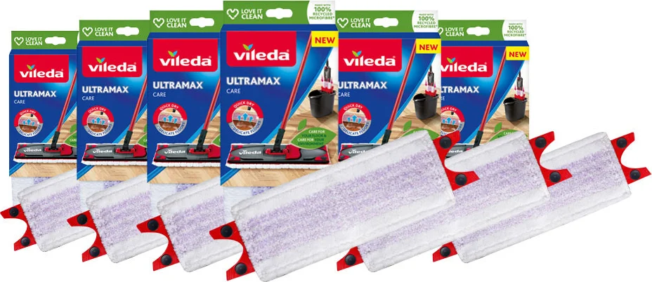 6x Vileda Ultramax Care Navulling