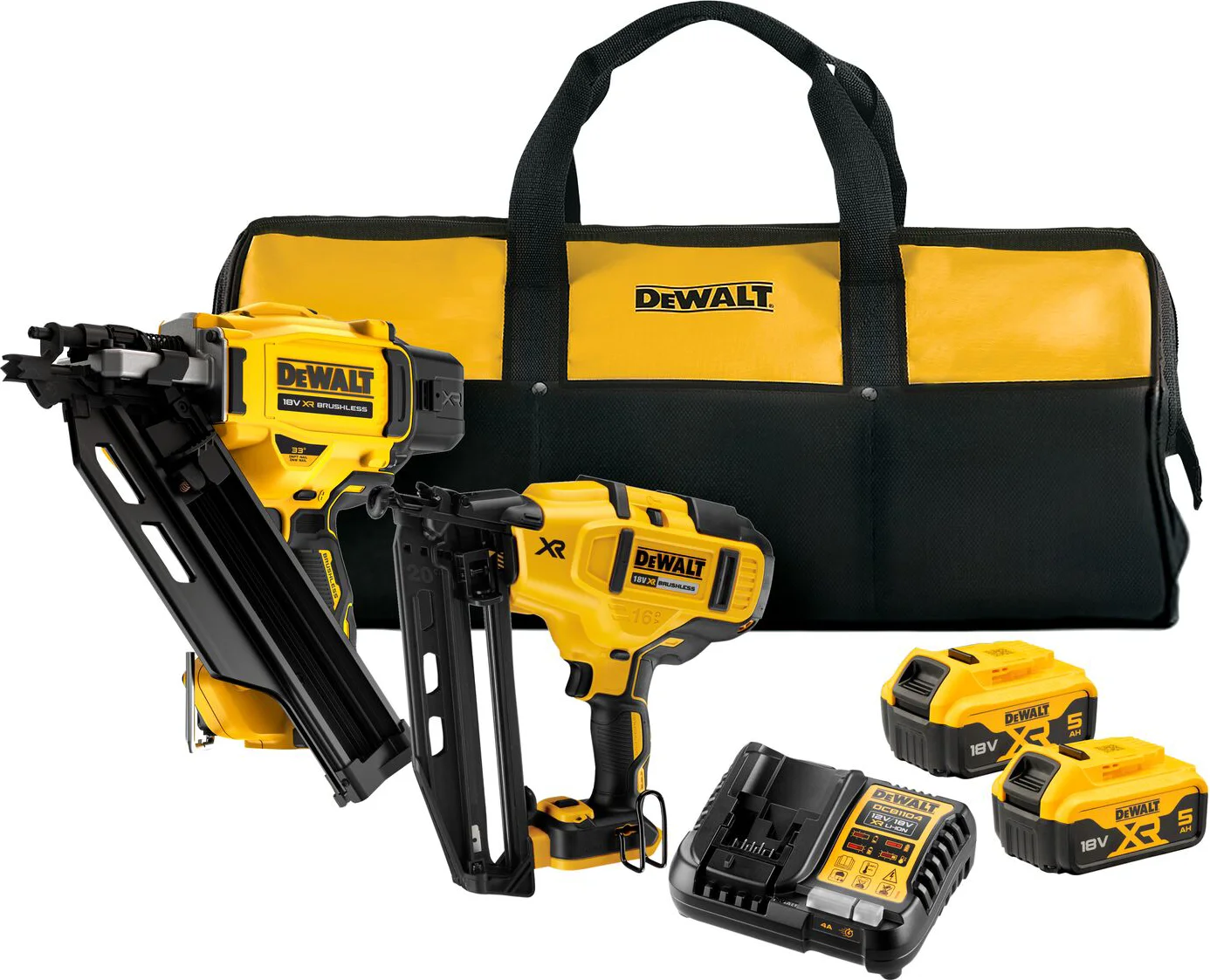 DeWALT DCK246P2 Accu combiset 2-delig (DCN930 + DCN660) 18V XR 5.0Ah in tas
