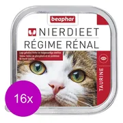 16x Beaphar Nierdieet Kattenvoer Nat Naturel 100 gr