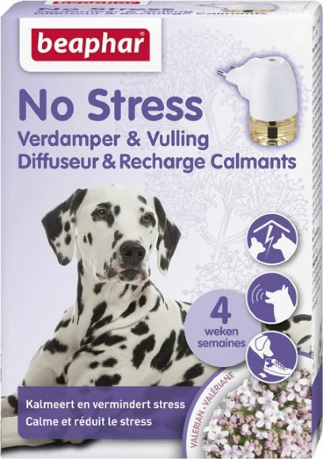 3x Beaphar No Stress Hond Verdamper & Vulling