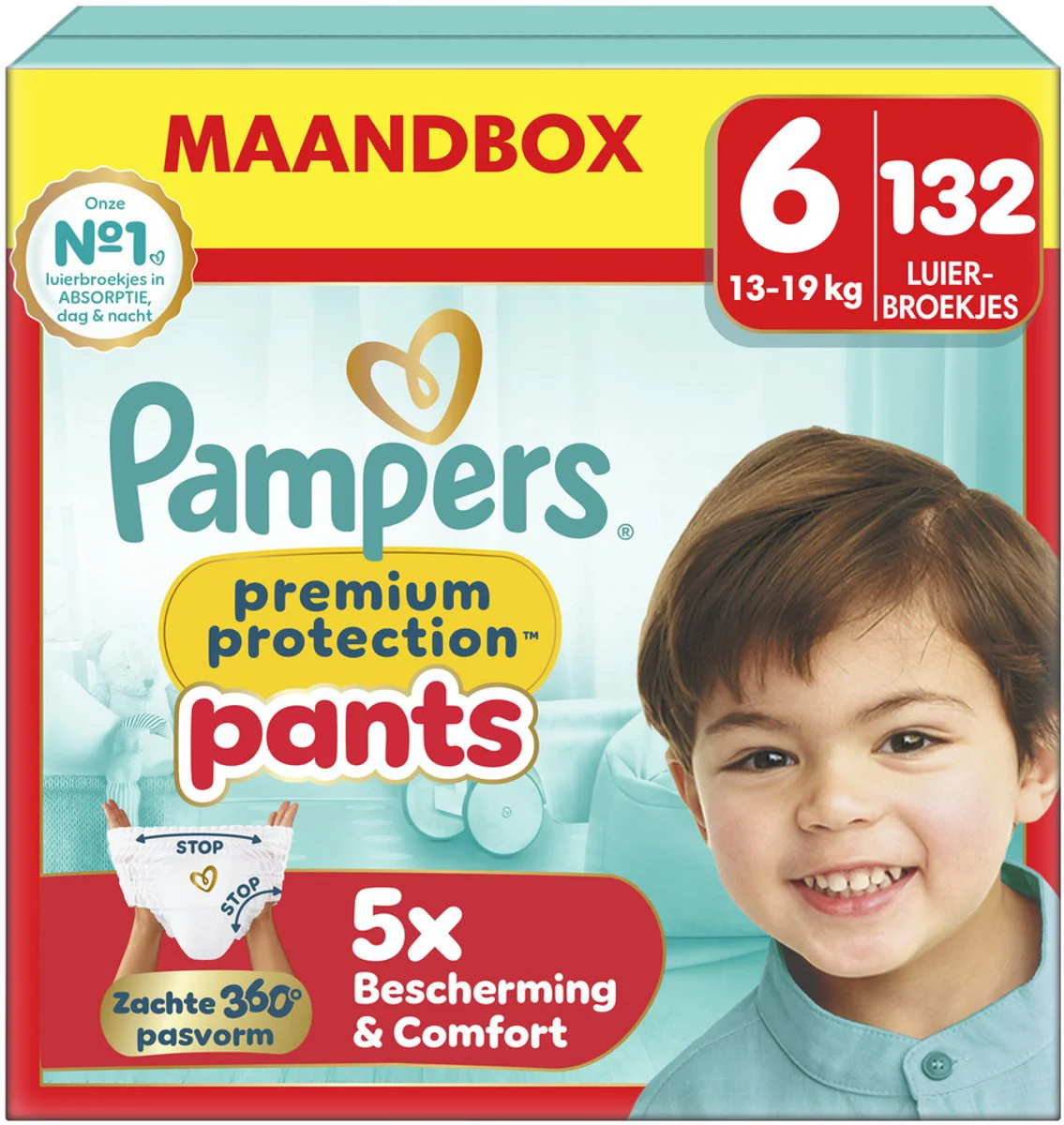 Pampers Premium Protection Luierbroekjes Maat 6 (13-19 kg) 132 stuks