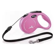 Flexi New Classic Tape - Hondenriem - Roze - M - 5 m