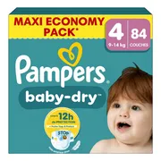 4x Pampers Baby Dry Luiers Maat 4 (9-14 kg) 21 stuks