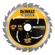 DeWALT Cirkelzaagblad voor Hout | Extreme Runtime | Ø 210mm Asgat 30mm 24T - DT99565-QZ
