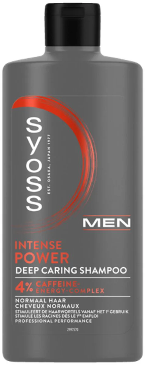 Syoss Men Intense Power Deep Caring Shampoo 4% Caffeine Energy 440ML