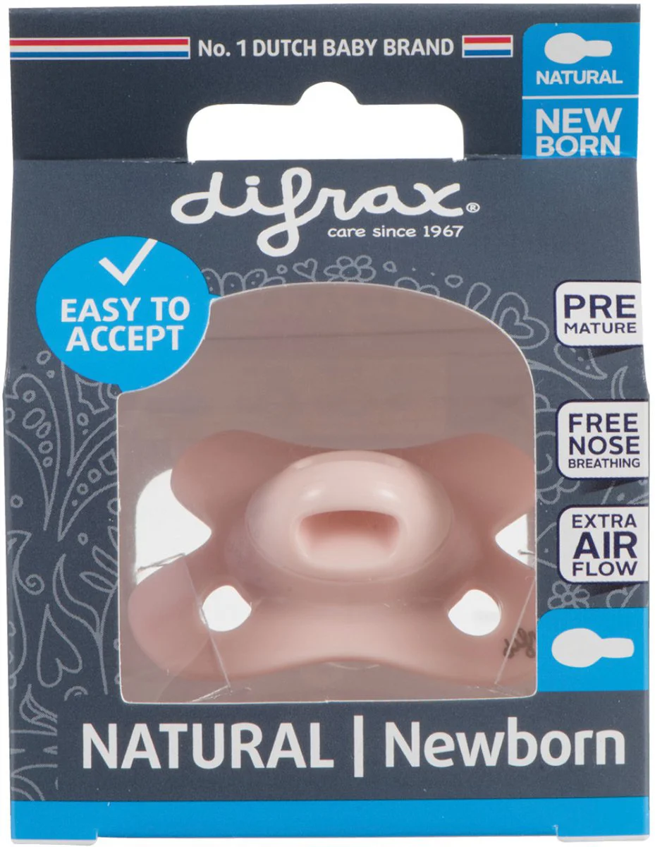 Difrax Fopspeen Natural Newborn - Pure Blossom