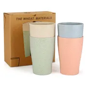 green-goose Bio-based Camping Bekers - 4 stuks - duurzaam - vaatwasserbestendig