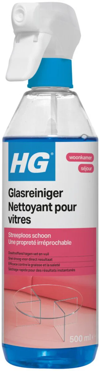 HG Woonkamer Glas & Spiegelreiniger 500ML