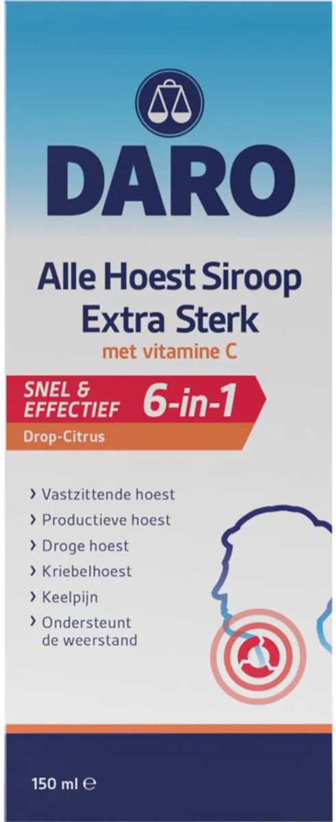 Daro Alle Hoest Siroop Extra Sterk 150ML