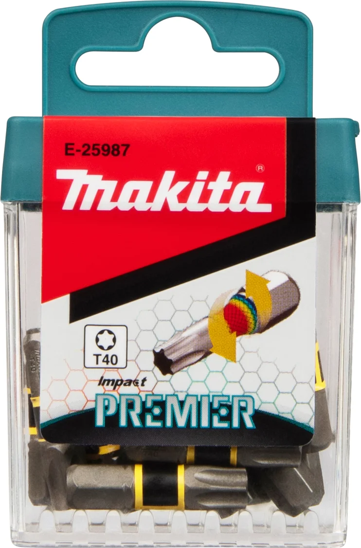 Makita E-25987 Impact Premier Slagschroefbit T40 x 25 mm 15 stuks