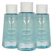 3x Vichy Purete Thermale Eye Make-Up Remover 100 ml