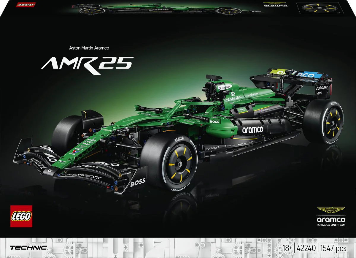 LEGO Technic Aston Martin Aramco AMR25 F1 auto 42240