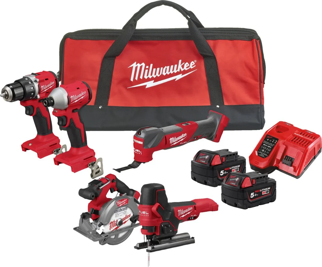 Milwaukee M18 FUEL™ BLCPP5A-502B Powerpack 5-delig 18V 5.0Ah in Transporttas - 4933492838