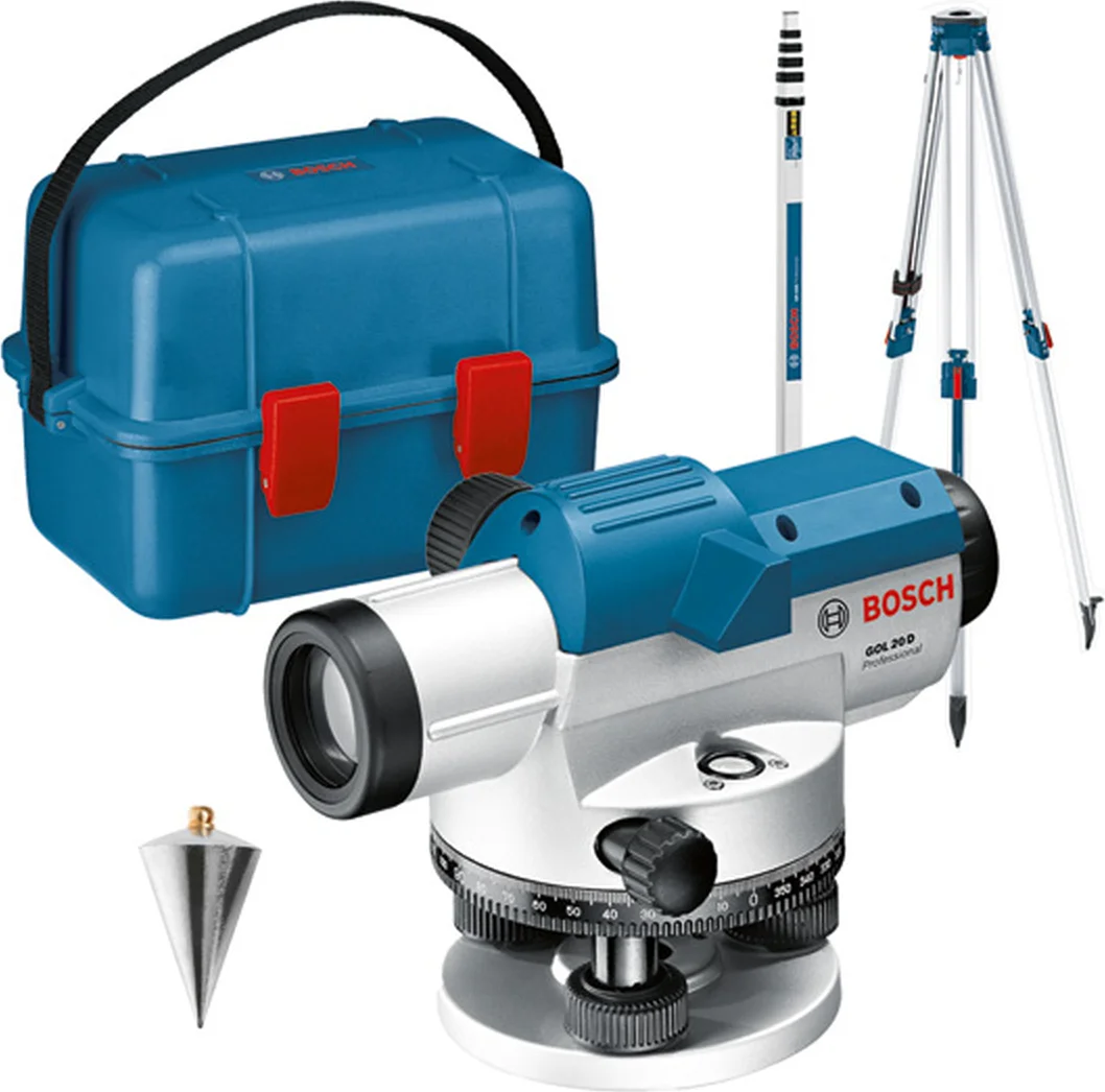 Bosch Professional PRO GOL 20 D + BT 160 + GR 500 Optisch nivelleertoestel (360 graden) - 0601068402