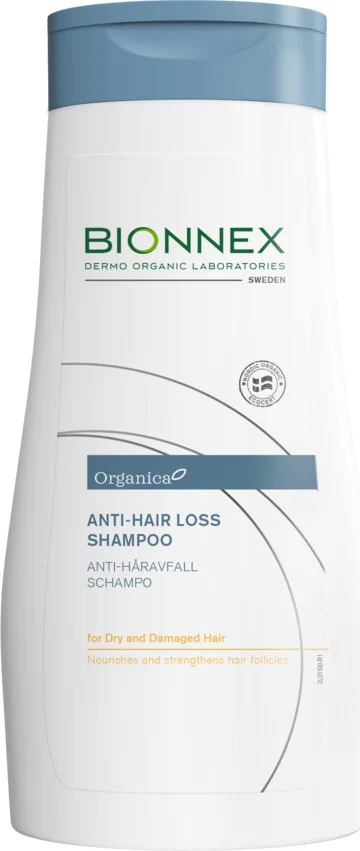 3x Bionnex Organica Anti-Haaruitval Shampoo Droog en Beschadigd Haar 300 ml