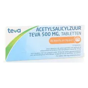 Teva Acetylsalicylzuur 500mg Tabletten 20TB