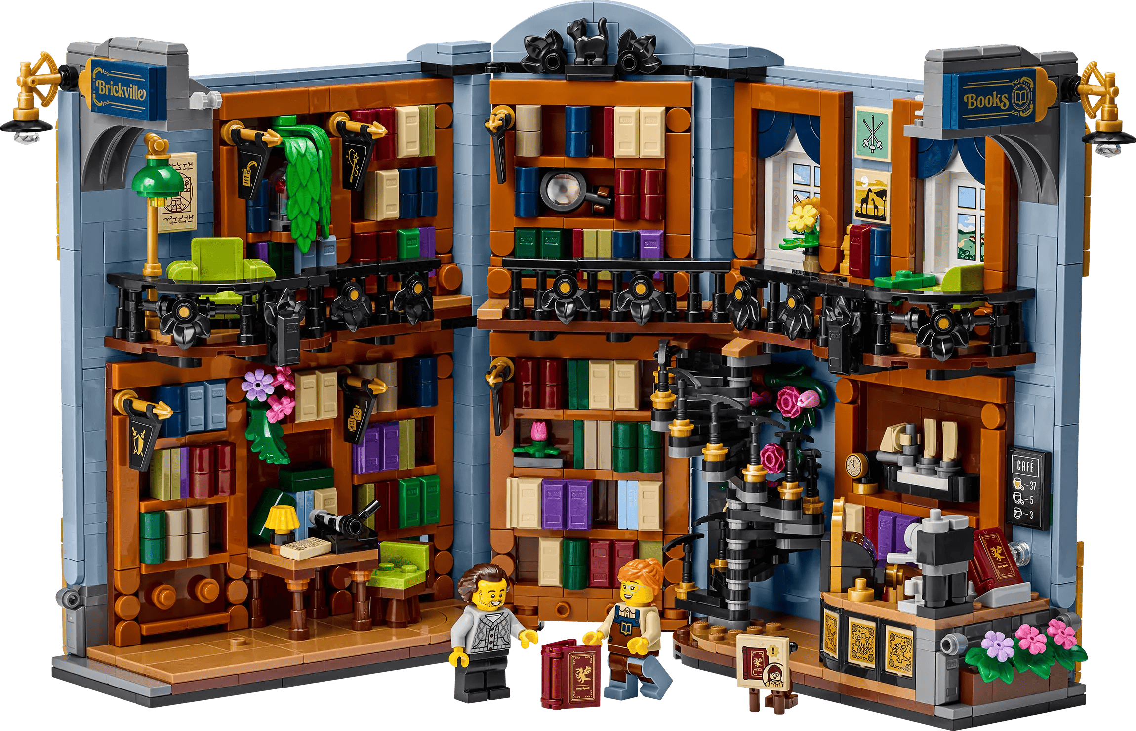 LEGO Icons Boekensteun: Boekhandel Bouwpakket voor Volwassenen en Woondecoratie 11379