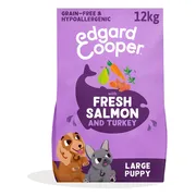 Edgard & Cooper Hondenvoer Droog Verse Zalm en Kalkoen Puppy 12 kg