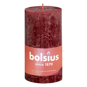 Bolsius Rustiek Stompkaars Red Velvet 130/68