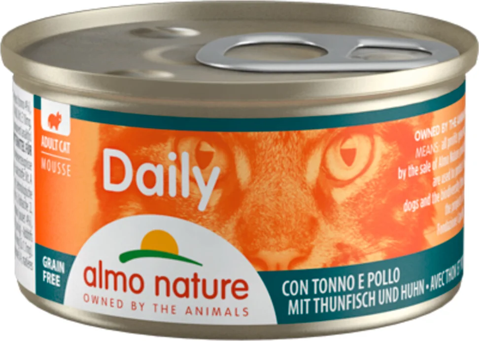 Almo Nature Daily Menu Kattenvoer Nat Mousse Tonijn & Kip 85 gr