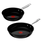 Tefal Experience Ceram Fusion Core inductie koekenpannenset 2-delig