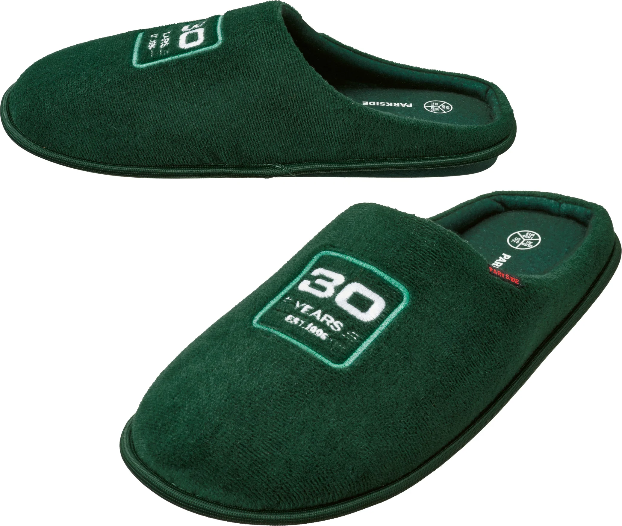 PARKSIDE Heren pantoffels, Fan Edition (Groen, 44/45)