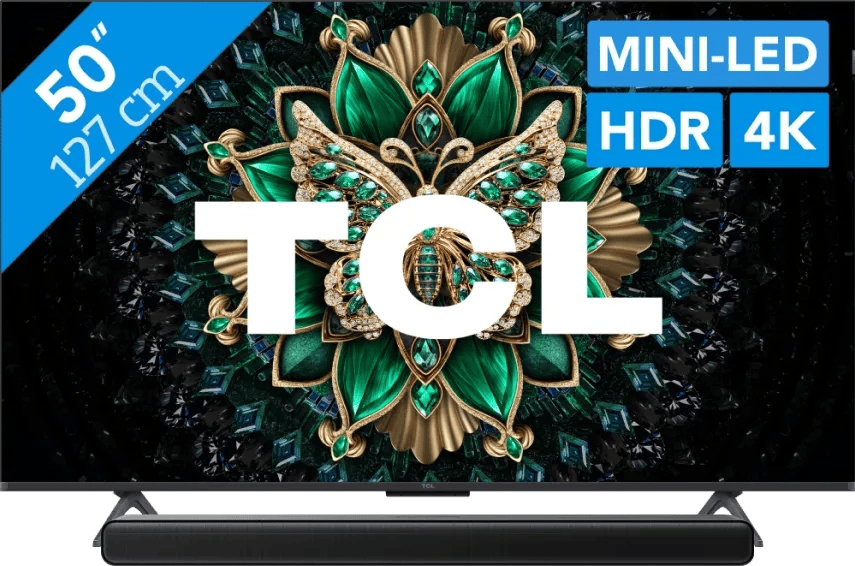 TCL 50" QD Mini-led C61K (2025) + TCL S45H 2.0 Soundbar
