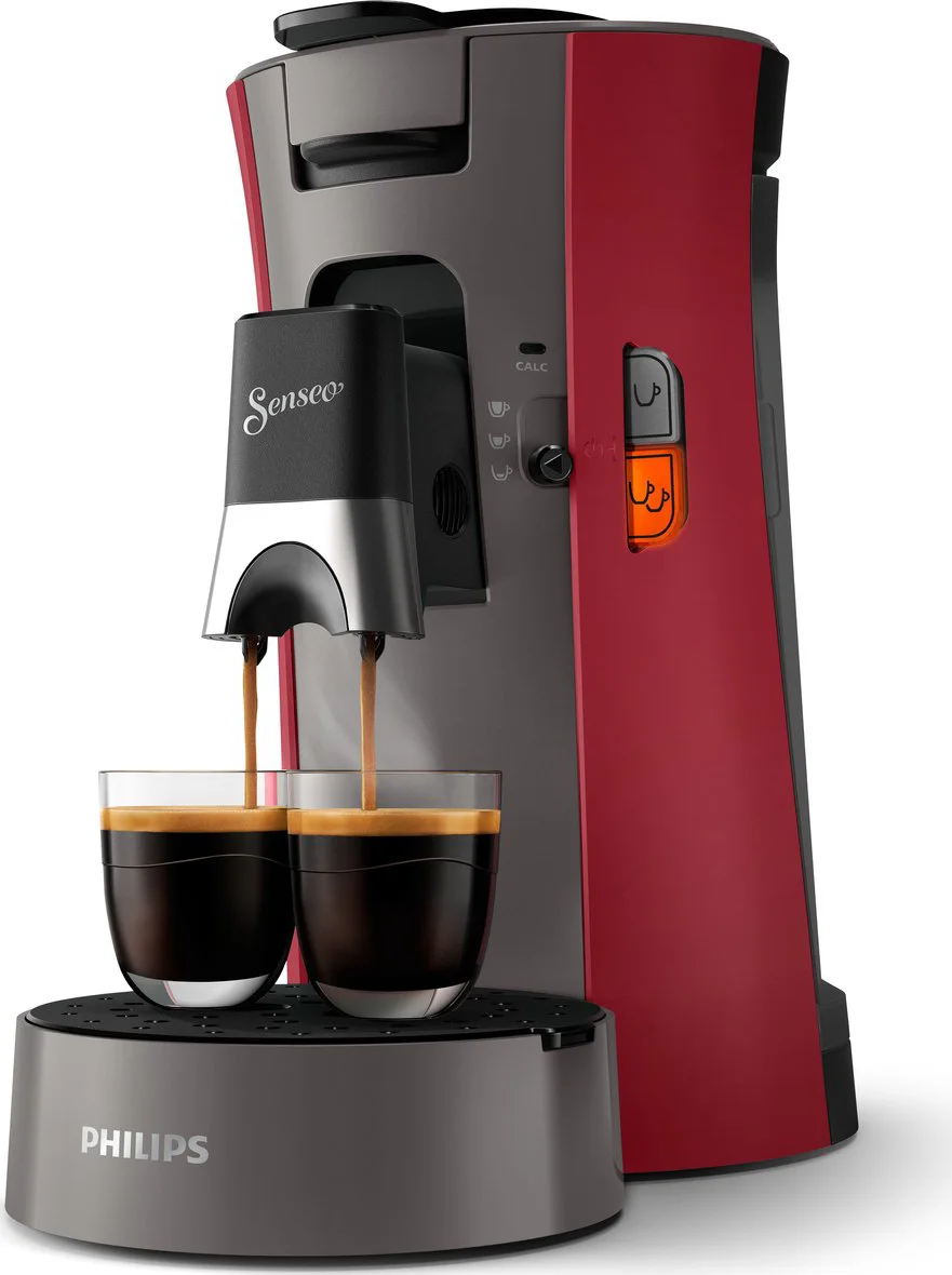 PHILIPS Senseo Select Koffiepadmachine CSA230 (Rood)