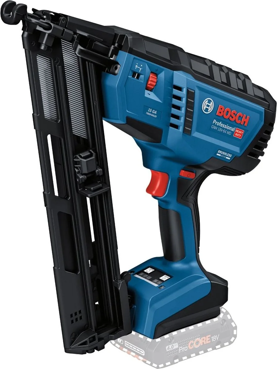 Bosch Professional GNH 18V-64 MD Accu Afwerktacker 15Ga 18V Basic Body - 0601482200