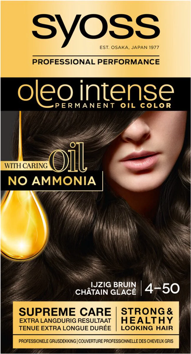 36x Syoss Oleo Intense Haarverf 4-50 Ijzig Bruin