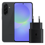 Samsung Galaxy A36 128GB Zwart 5G + Samsung Oplader 25 Watt Zwart