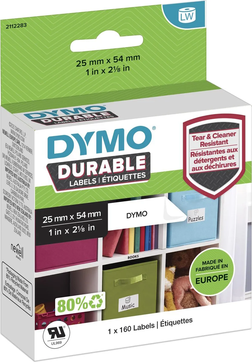 DYMO Duurzame LabelWriter Etiket 25x54mm 160 stuks