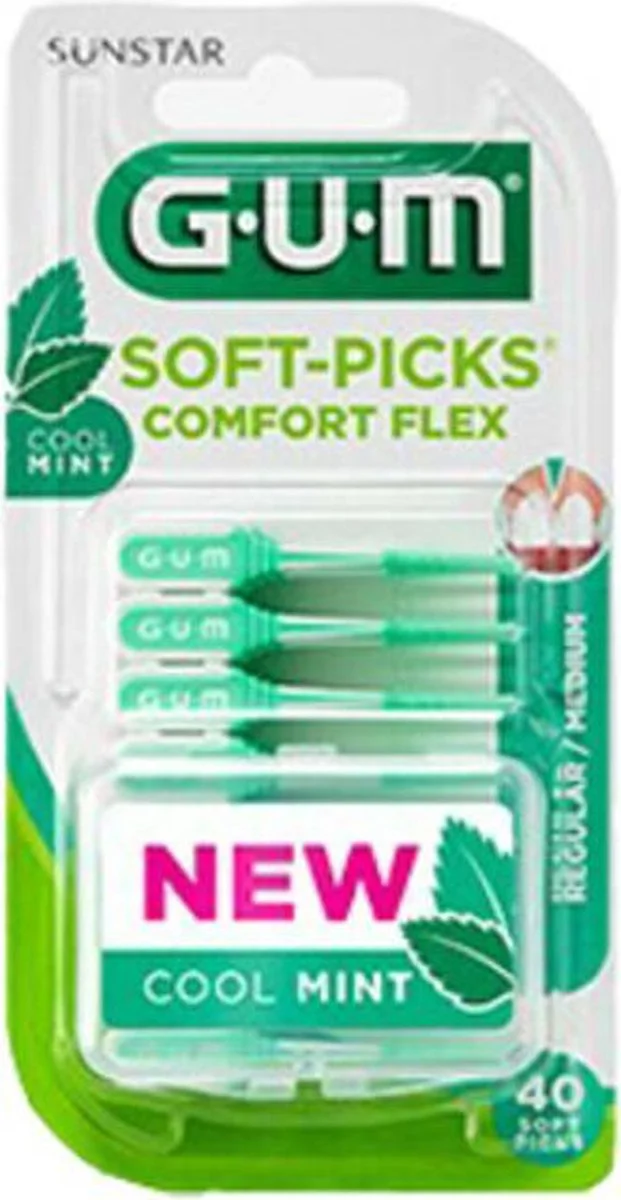 GUM Soft-Picks Comfort Flex Cool Mint 40ST