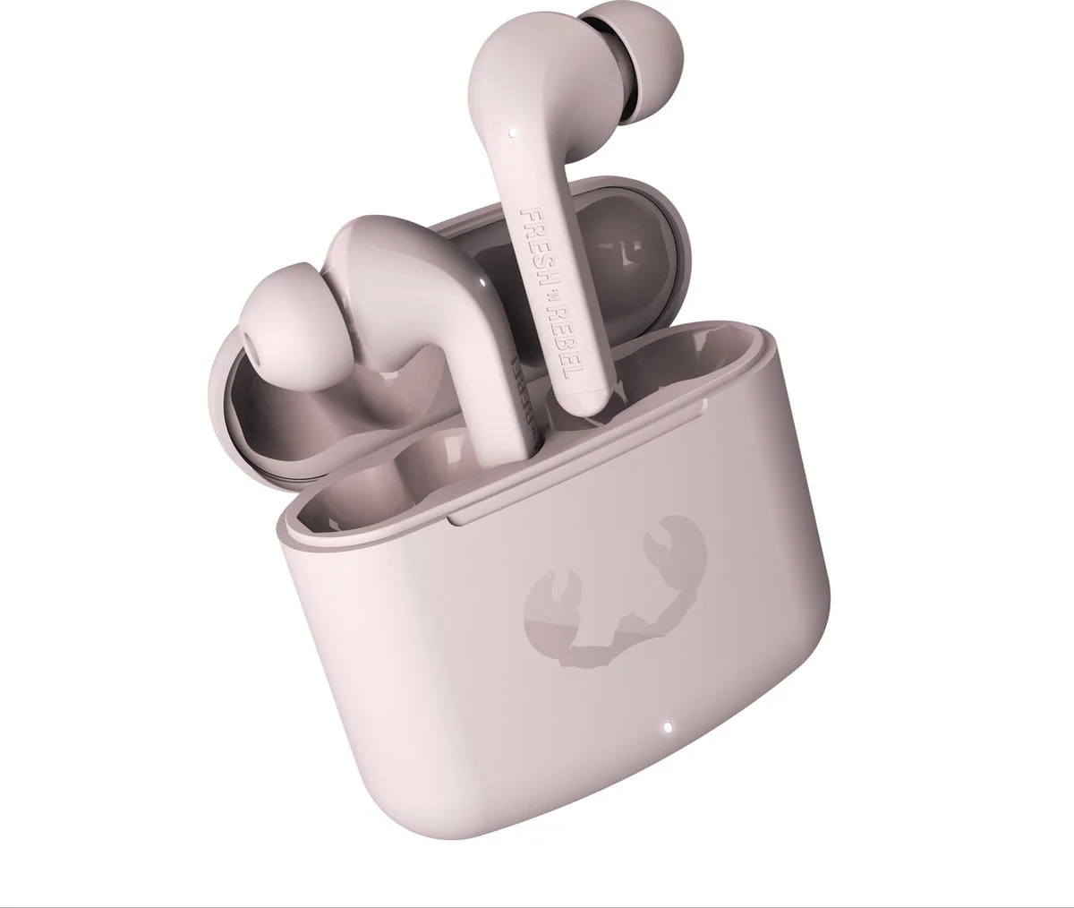 Fresh 'n Rebel Twins Fuse - Draadloze Bluetooth Oordopjes – Oortjes met tip - 30 uur speelduur - Smokey Pink