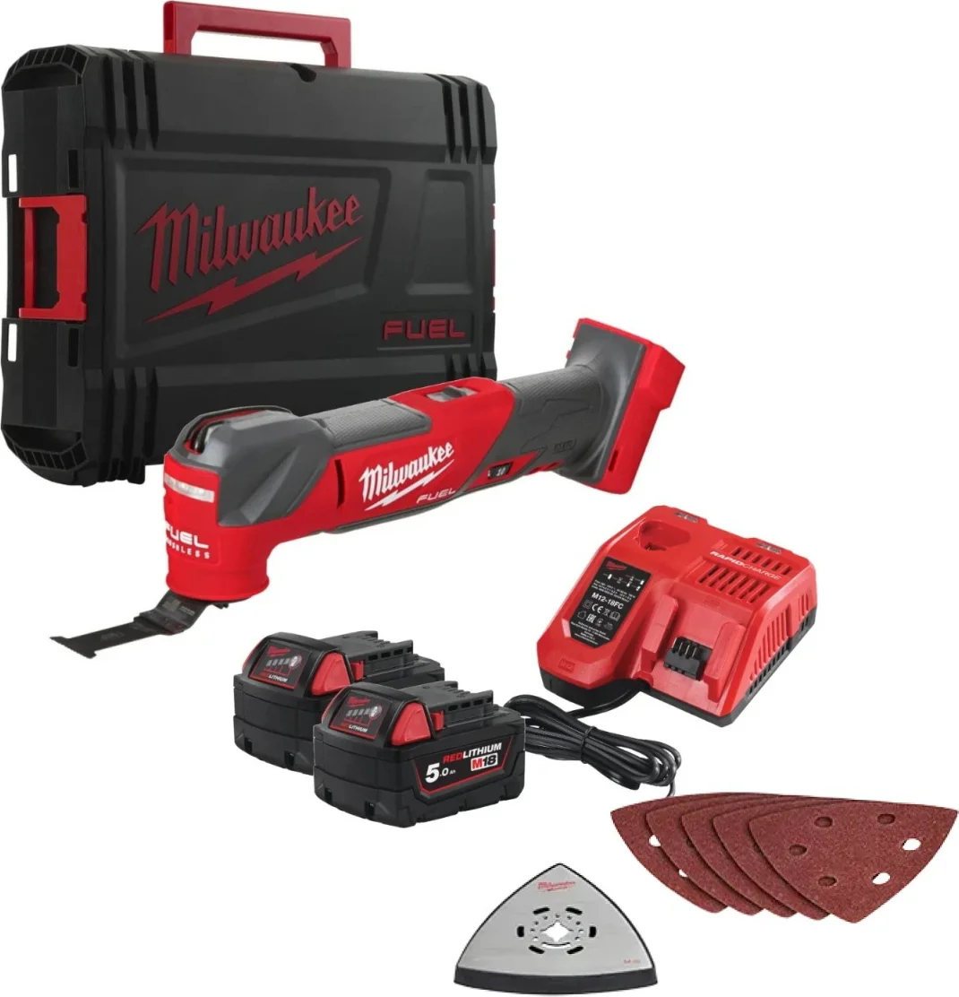 Milwaukee M18 FUEL™ FMT-502X Accu multitool 18V 5.0Ah in HD-Box - 4933478492