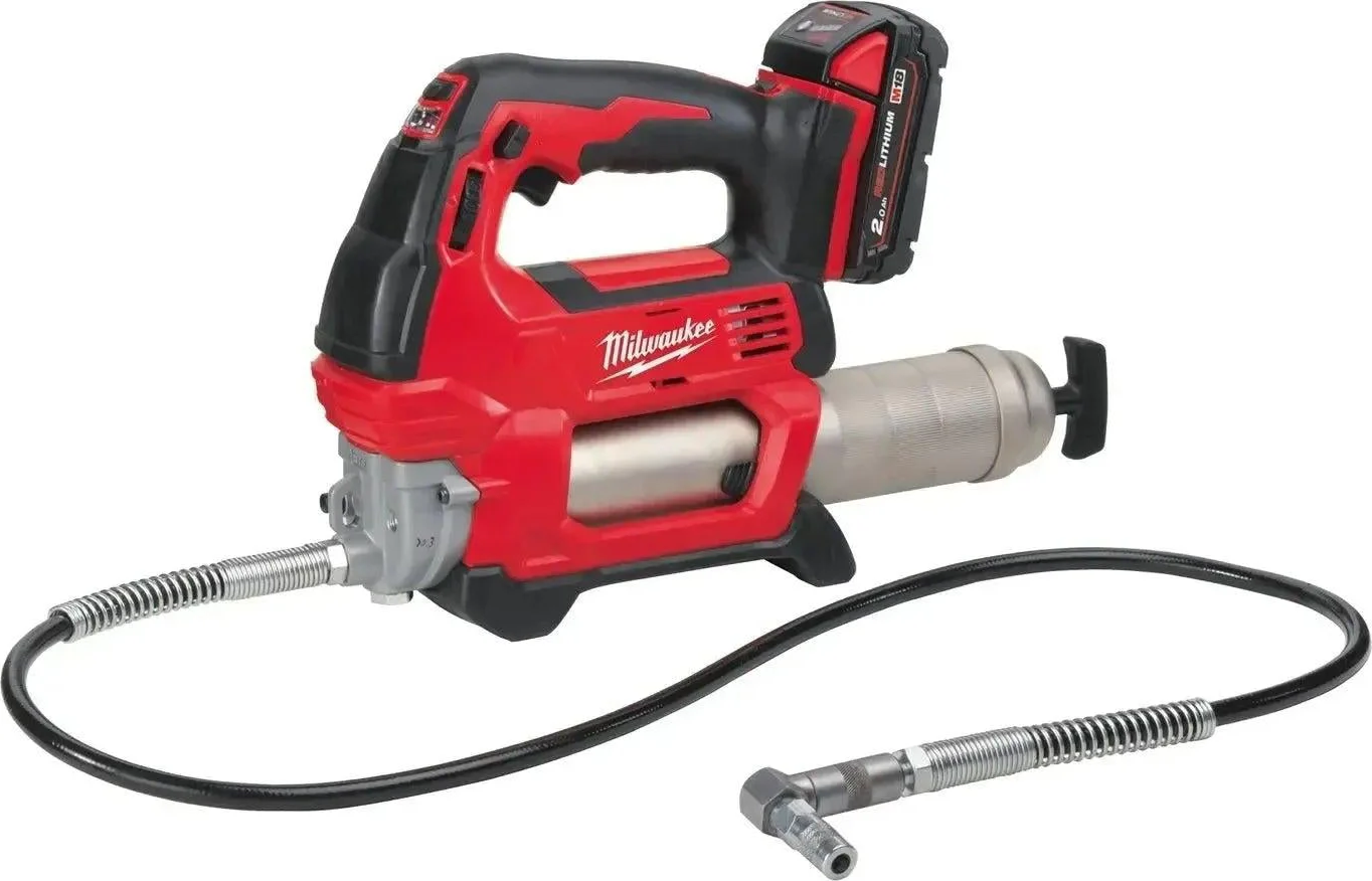 Milwaukee M18 GG-201C Accu Vetspuit Heavy Duty 18V 2.0Ah in koffer - 4933440490