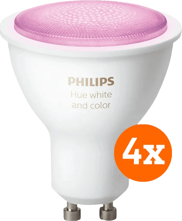 Philips Hue White and Color GU10 4-pack
