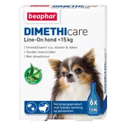 Beaphar Dimethicare Line-On Anti Teken- & Vlooiendruppels Hond 0 - 15 kg 6 pipetten