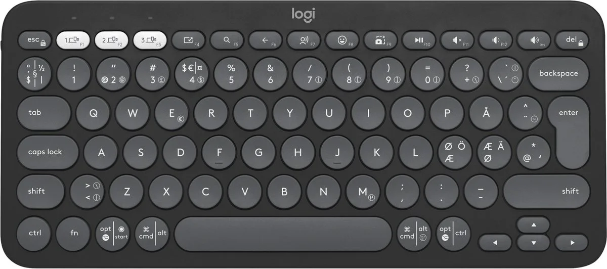 Logitech Pebble Keyboard 2 - K380s Graphite Qwerty