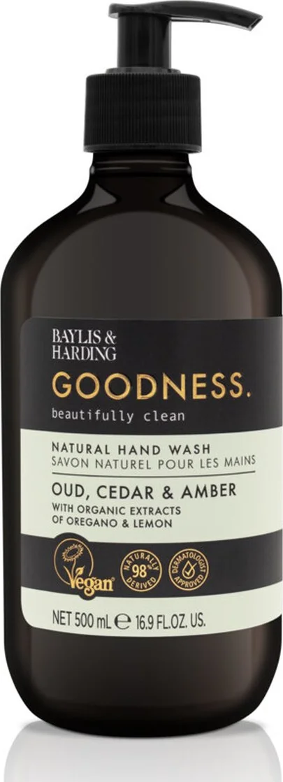 Baylis & Harding Goodness Handzeep Oudh, Ceder & Amber 500ML