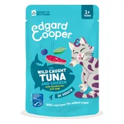 12x Edgard & Cooper Kat Adult Saus Pouch Tonijn & Kip 85 gr
