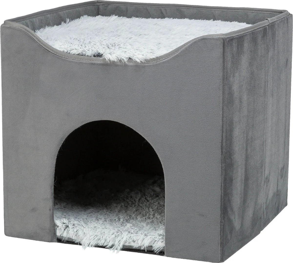 Trixie - Kattenhuis Harvey - Donkergrijs - 38X38X38 cm