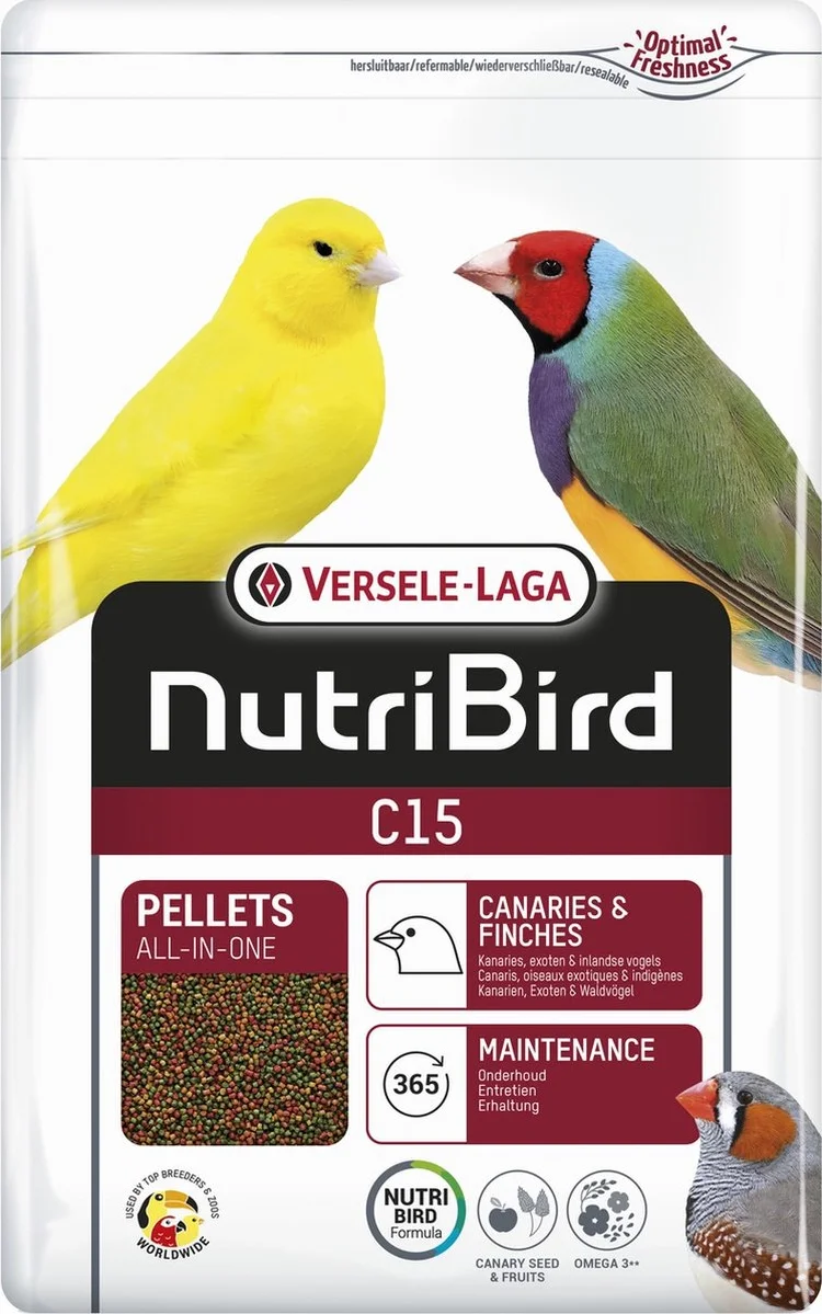 Versele-Laga Nutribird C15 Kanarie Onderhoudsvoer - Vogelvoer - 3 kg
