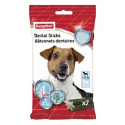 12x Beaphar Dental Sticks voor Honden S 7 stuks