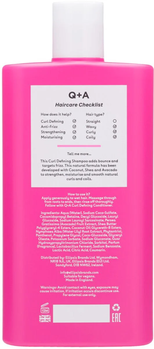 Q+A Curl Defining Shampoo 250 ml