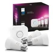 Philips Hue White and Color Startpakket E27 3-pack + Bridge