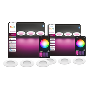 Philips Hue Inbouwspot Slim 6-Pack - White and Color - 90mm - Wit