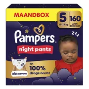 Pampers Baby Dry Night Pants Luierbroekjes Maat 5 (11kg-17kg) 160 stuks