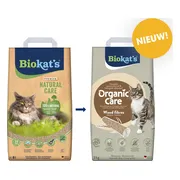 Biokat´s Organic Care Wood - 3 Kg - Kattenbakvulling - Klontvormend - zonder geur